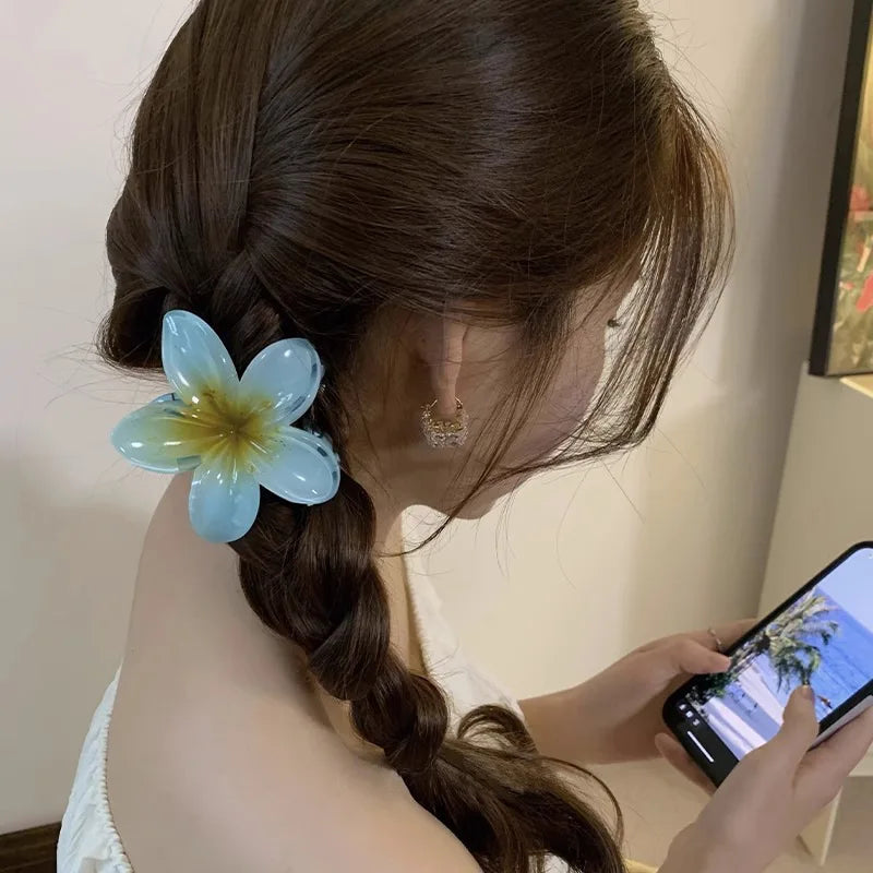 Saccer- Pinces à cheveux femme style hawaïen