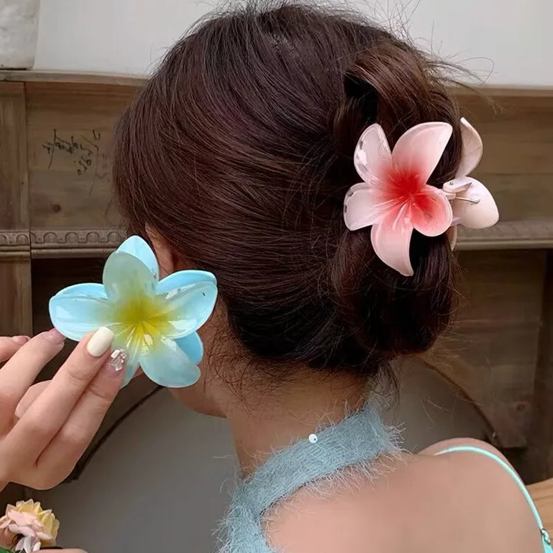 Saccer- Pinces à cheveux femme style hawaïen